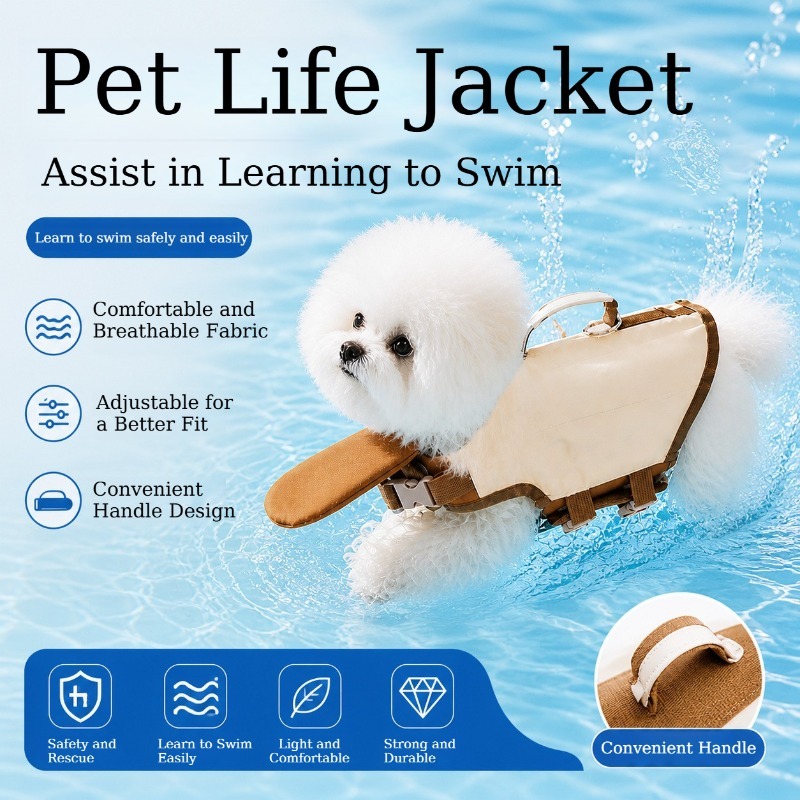Life Jacket Buoyancy - Dog Life Jacket with Rescue Handle