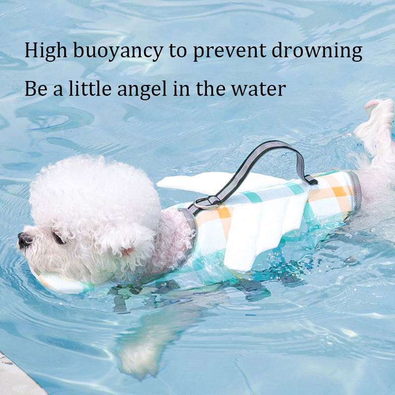 Life Jacket Buoyancy - Plaid Dog Life Jacket High Buoyancy