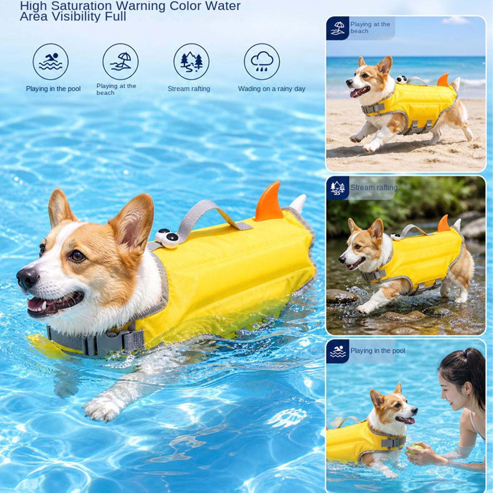Adjustable Dog Life Jacket Hig - Life Jacket Buoyancy 评论和价格
