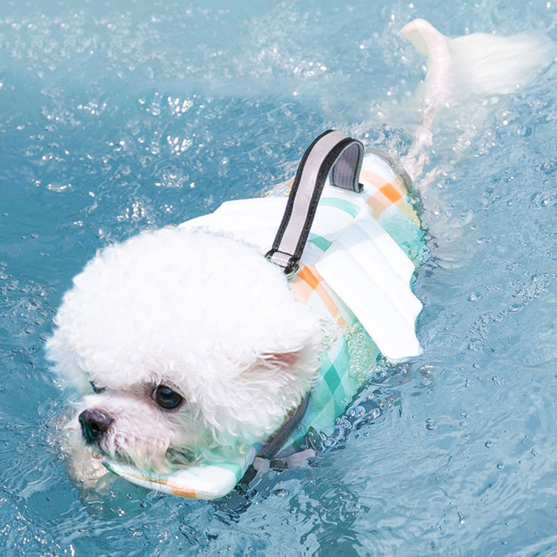 Plaid Dog Life Jacket High Buo - Life Jacket Buoyancy 评论和价格