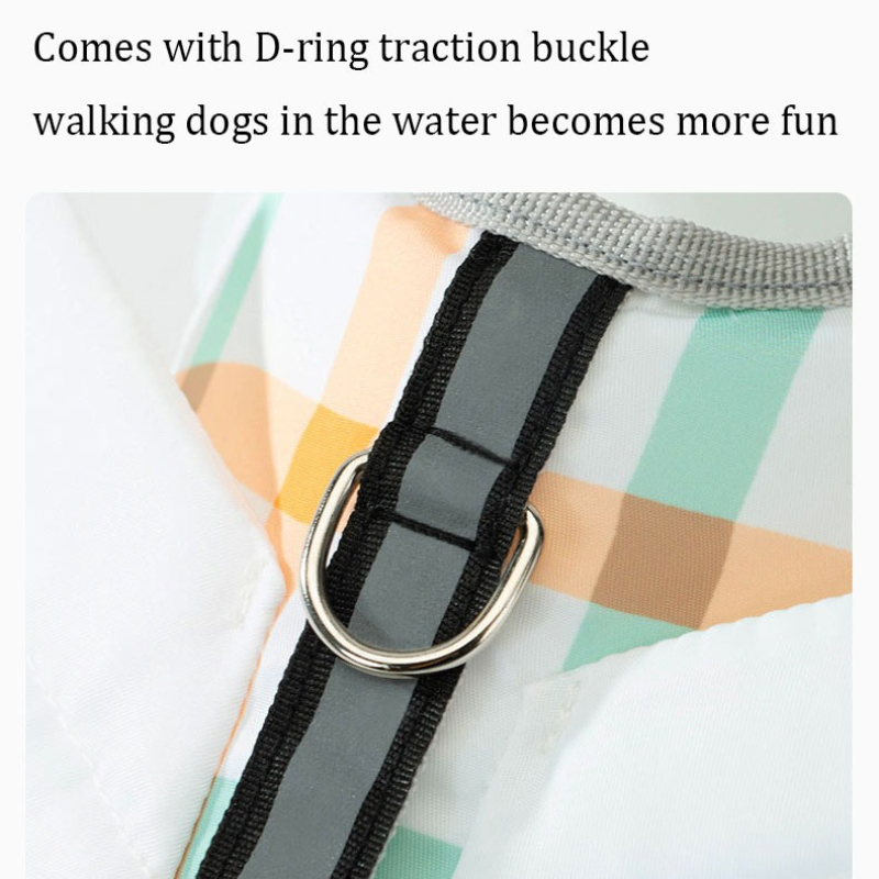 Plaid Dog Life Jacket High Buo - Life Jacket Buoyancy 评论和价格